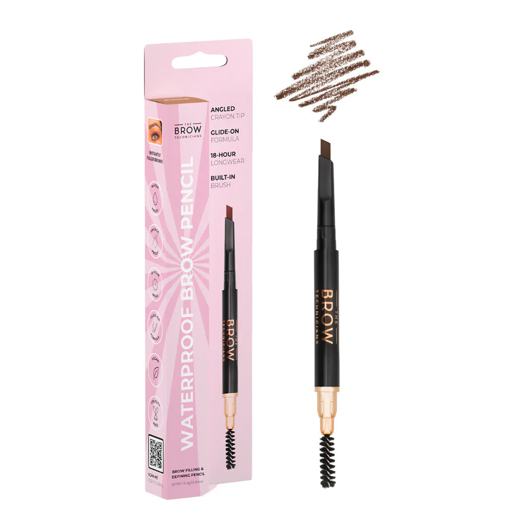 2 In 1 Waterproof Angled Eyebrow Pencil with Spoolie