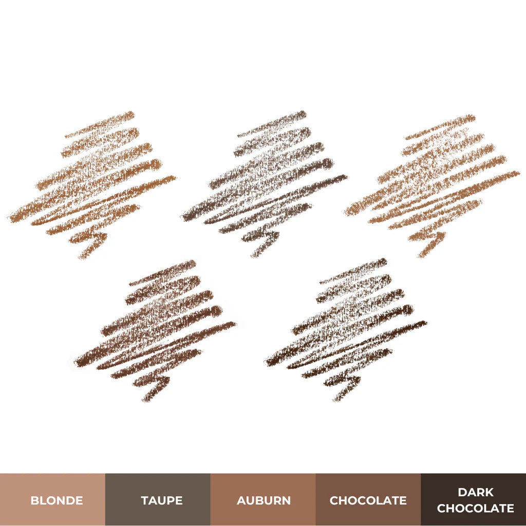 2 In 1 Waterproof Angled Eyebrow Pencil with Spoolie