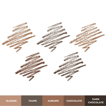 2 In 1 Waterproof Angled Eyebrow Pencil with Spoolie